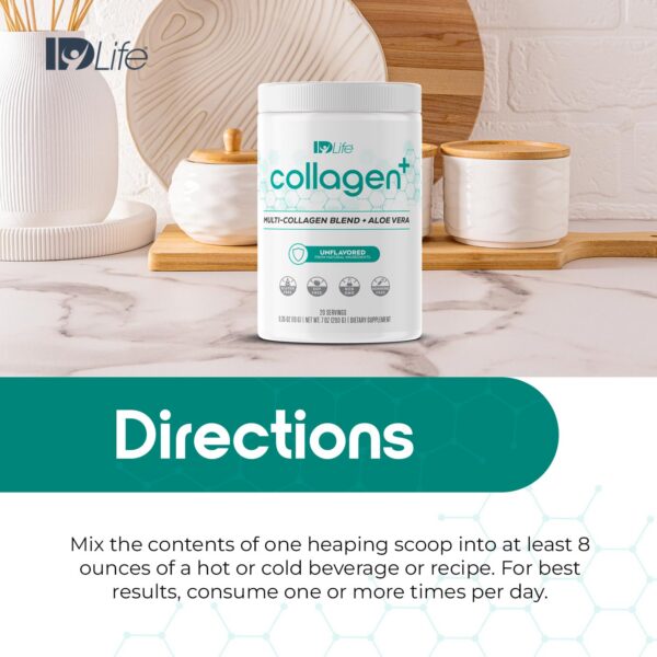 IDLife Collagen+ etiqueta nutricional