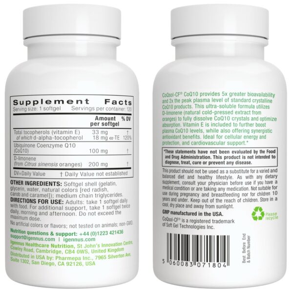 Botella mostrada en vista lateral