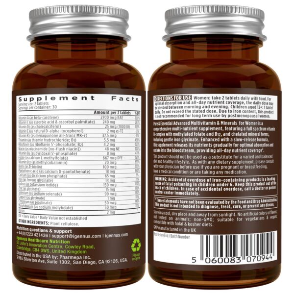 Version 1.0.0 Frasco verde con etiqueta Igennus Curcumina