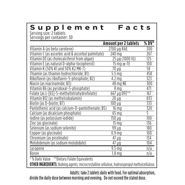 Etiqueta de ingredientes Igennus