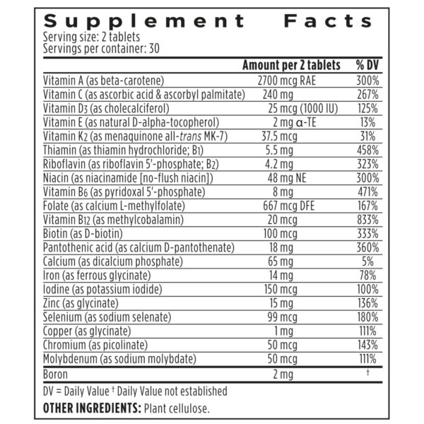 Caja externa del multivitaminico Igennus