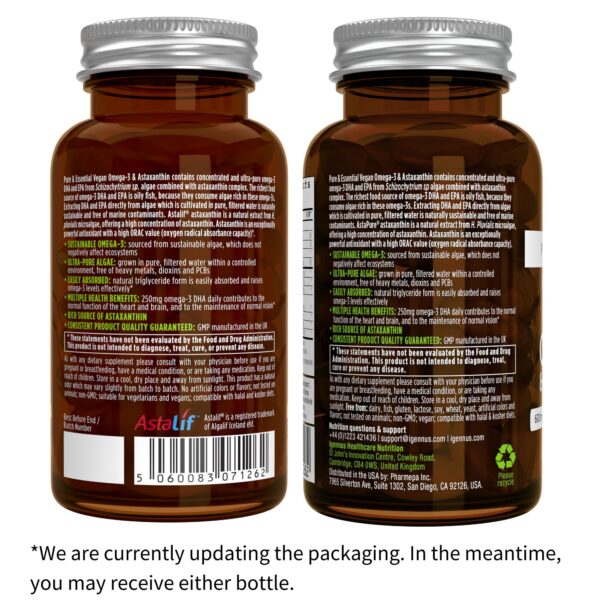 Igennus Omega 3 vegano caja parte trasera