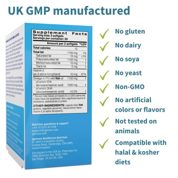 Detallado de ingredientes EPA CoQ10