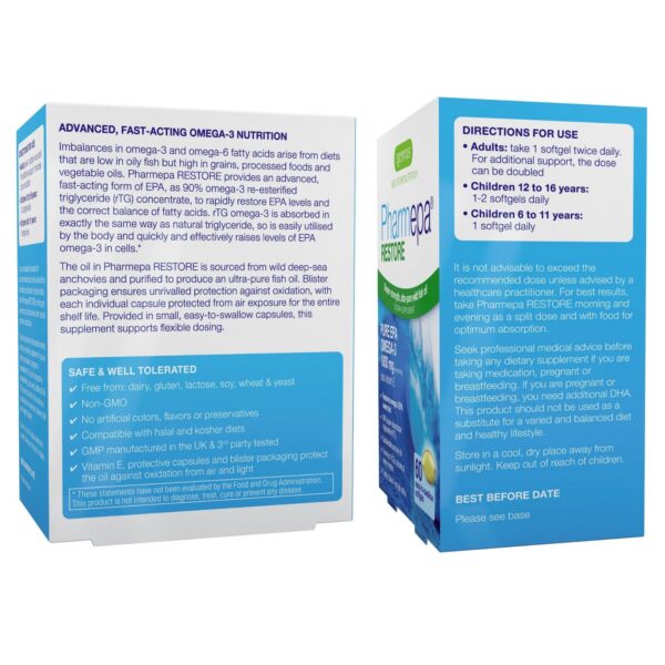 Close-up de cápsula EPA CoQ10