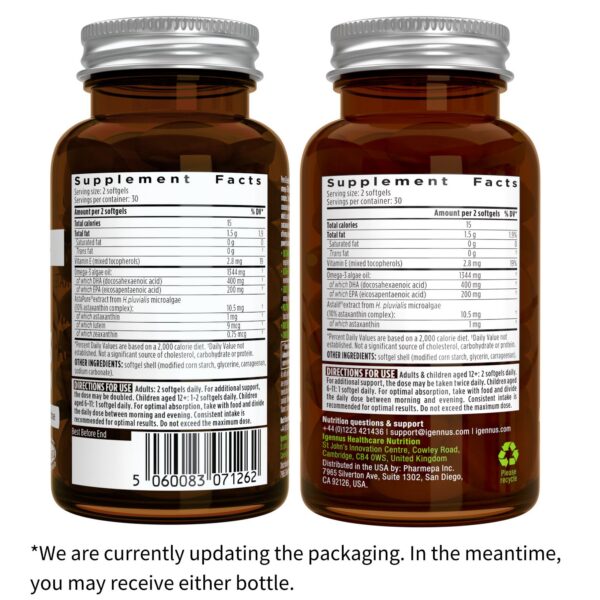 60 cápsulas suaves veganas