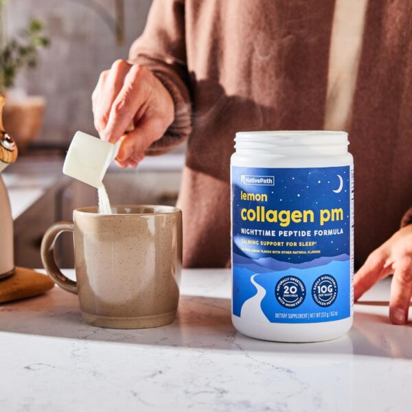 Etiqueta y sellos de calidad de Collagen PM
