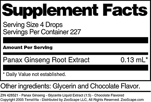 Imagen adicional extracto Panax Ginseng glicerita chocolate