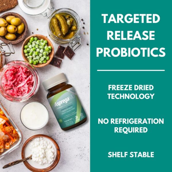 Asprega fórmula de 17 cepas prebióticos probióticos