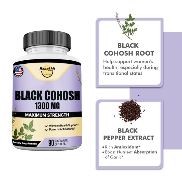 Imagen general Happi Mi Nutrition cohosh negro cápsulas veganas