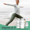 imagen lateral frasco suplemento vitamina d3 logos nutritionals