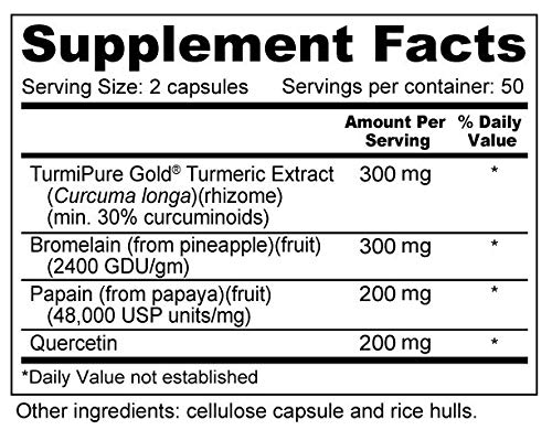 Imagen suplemento Repair Plus con cúrcuma quercetina bromelina