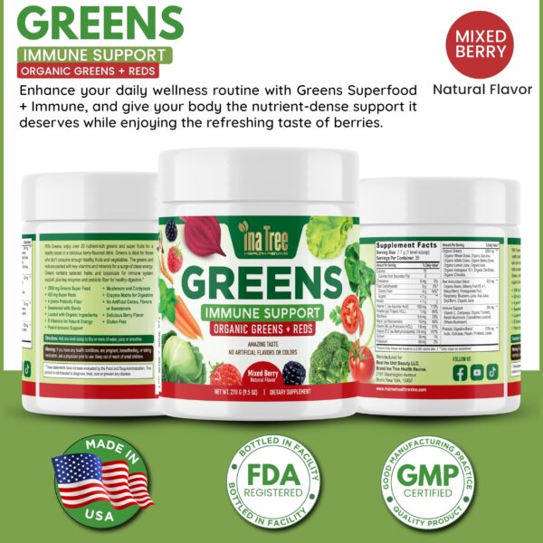 Ina Tree Health Revive Greens polvo para suplemento