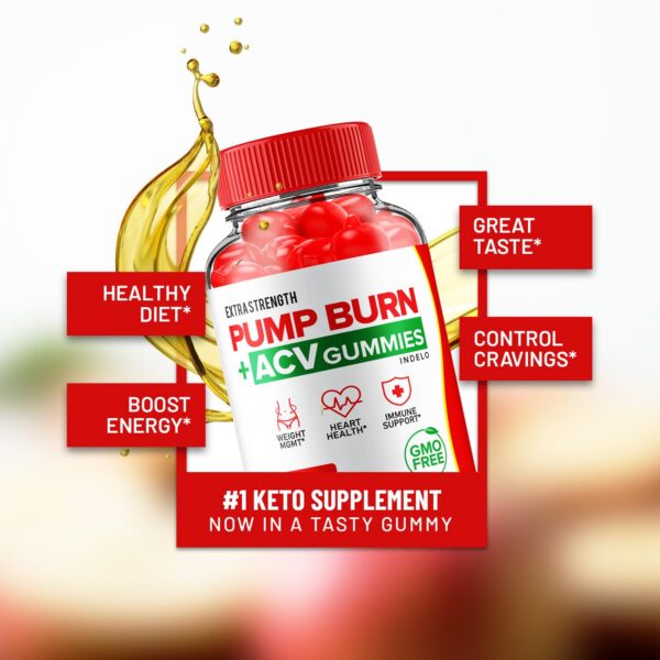 Frasco Pump Burn Keto ACV Gummies