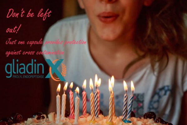 Información nutricional cápsulas GliadinX para celíacos