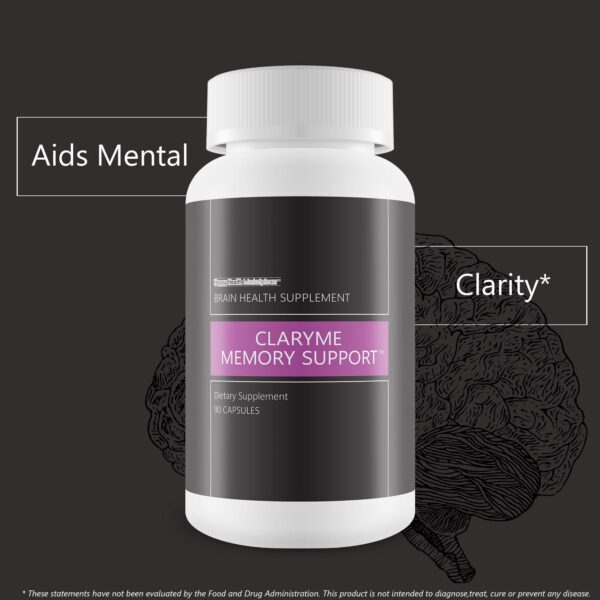 Información nutricional Claryme suplemento memoria adultos