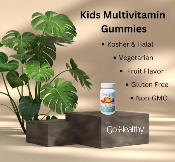 Información nutricional gominolas Go Healthy multivitamínicas