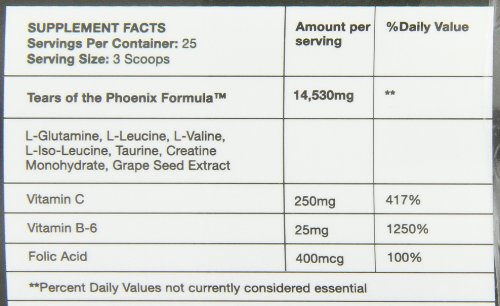 Version 1.0.0 Información nutricional MooreRecovery polvo post-entrenamiento