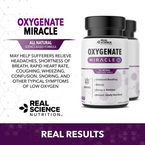 Información nutricional Oxygenate Miracle Real Science Nutrition