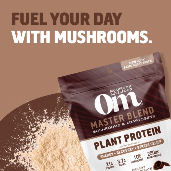 información nutricional polvo proteína OM Mushroom