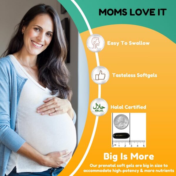 Información nutricional SHIFAA NUTRITION vitaminas prenatales Halal