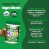 Información nutricional de Super Greens para niños