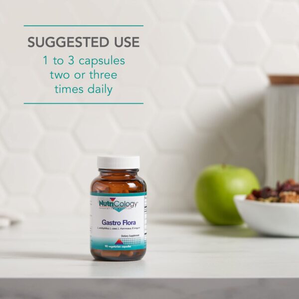 Información nutricional y uso Gastro Flora Nutricology