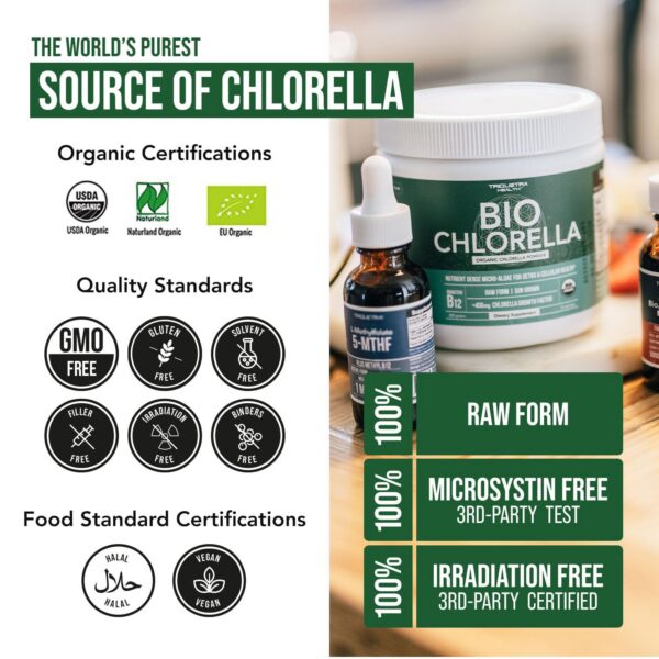 Ingrediente natural para superalimento chlorella orgánico