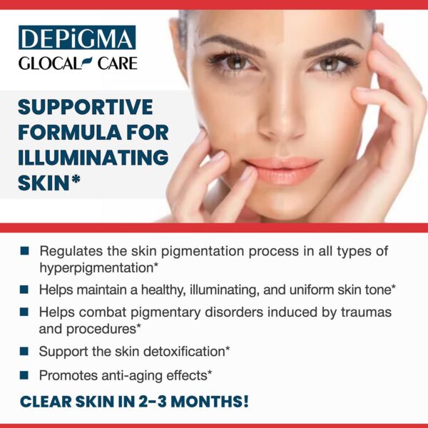 Ingredientes activos del suplemento Depigma GlocalCare piel