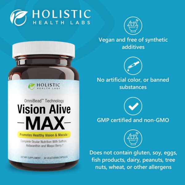 Ingredientes antioxidantes para salud ocular Vision Alive Max