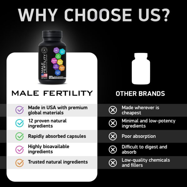 Ingredientes bioactivos en suplemento fertilidad hombres