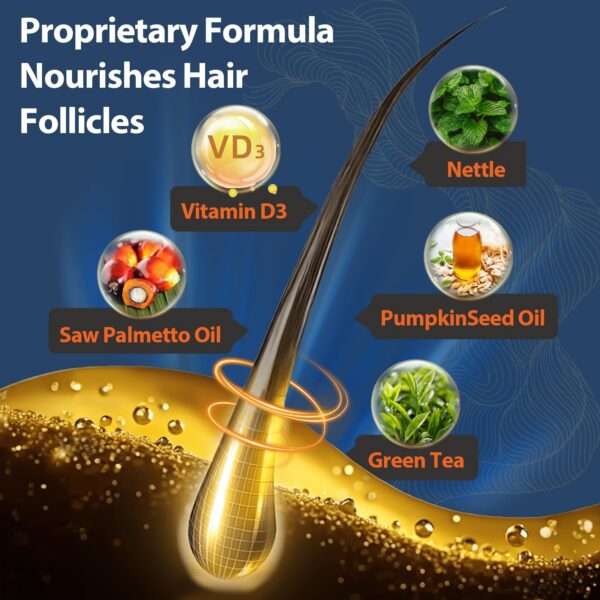 Ingredientes confiables sin aditivos en bloqueador DHT masculino