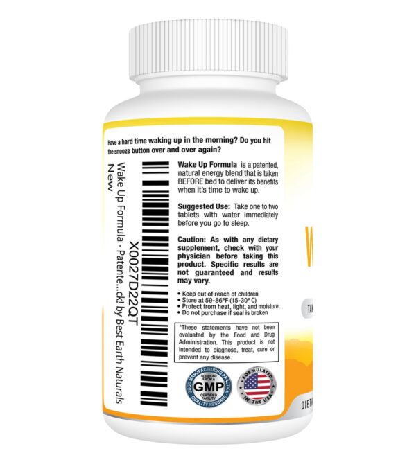 Ingredientes de fórmula Wake Up vitaminas B y guaraná