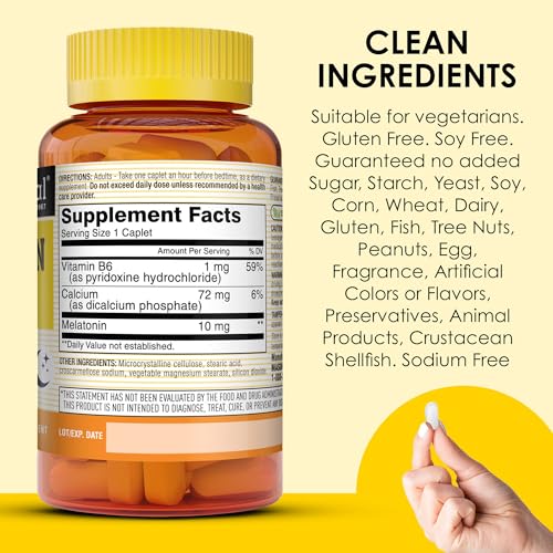 Ingredientes melatonina MASON NATURAL con vitamina B6 y calcio
