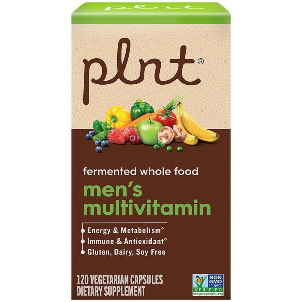 Ingredientes naturales multivitamínico fermentado hombres plnt