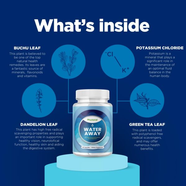 Ingredientes naturales en cápsulas contra retención de líquidos y hinchazón