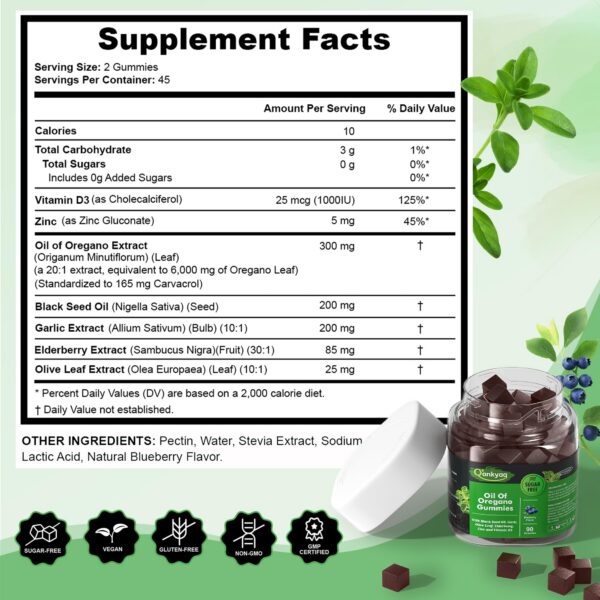 Ingredientes naturales gomitas Q'ankyaq apoyo inmunológico