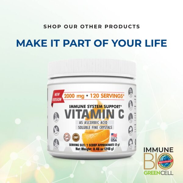 Ingredientes naturales de Immune Bio Green Cell calidad