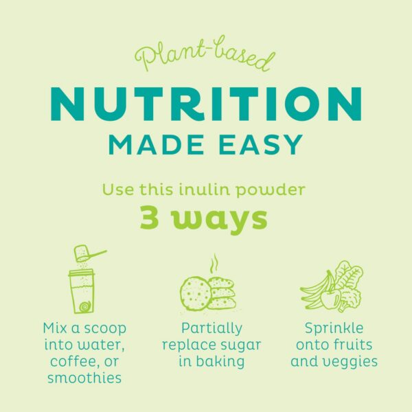 Ingredientes naturales KOS inulina súper alimento