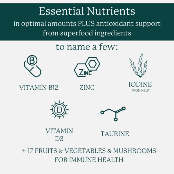 Ingredientes naturales multivitamínico vegan Dr. Fuhrman para hombres