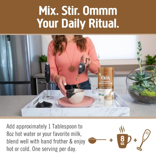 Ingredientes naturales en OM Mushroom Superfood Latte