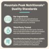 Suplemento Mountain Peak complejo B con ashwagandha y ginseng