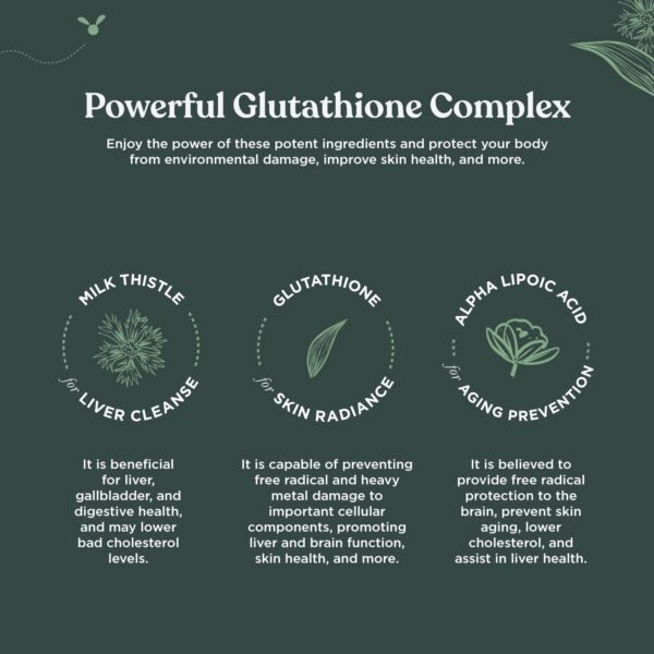 Ingredientes naturales del suplemento glutatión Nature Bound