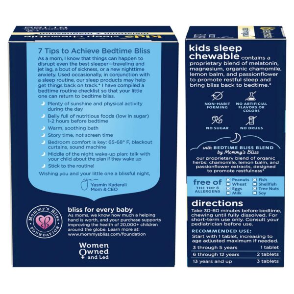 Ingredientes orgánicos y naturales en tabletas para niños