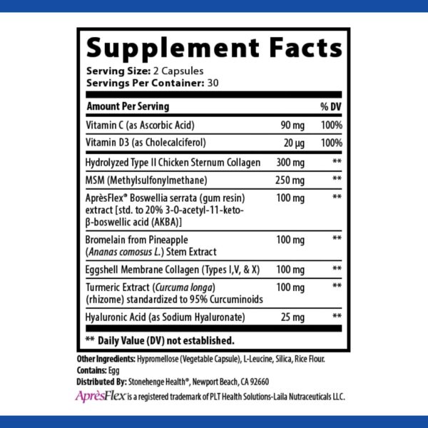 ingredientes principales suplemento stonehenge health dynamic joint