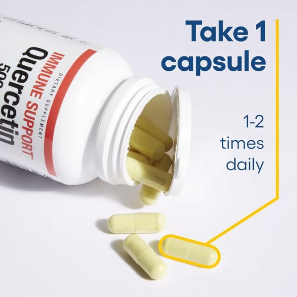 Detalle de ingredientes de quercetina