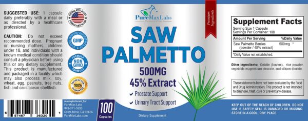 Ingredientes Saw Palmetto YUMMYVITE extracto 45%