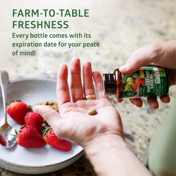 Version 1.0.0 Ingredientes de superalimento orgánico N1N listado natural