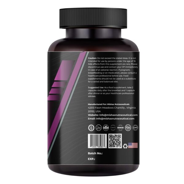 Version 1.0.0 Ingredientes naturales del suplemento hepático Mishas