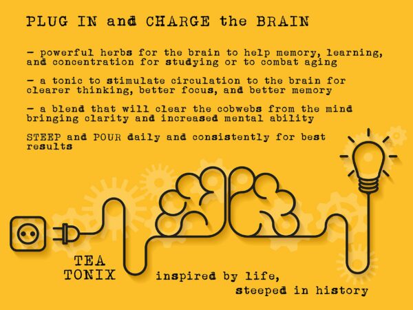 Ingredientes naturales para té BE BRAINY con ginseng y romero