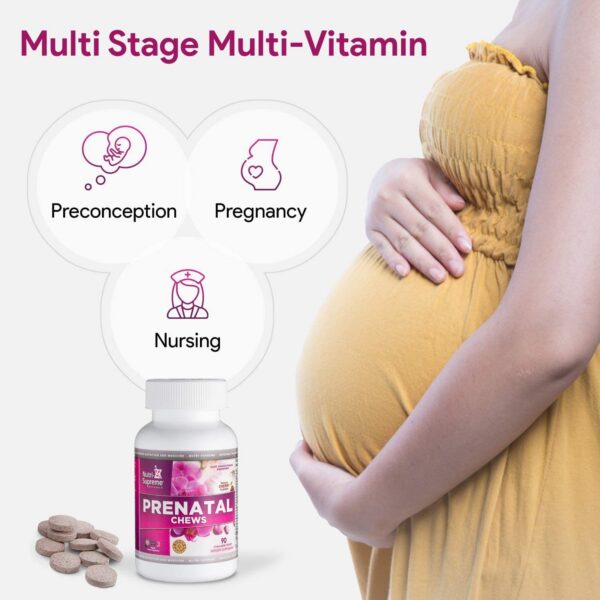 Ingredientes vitamina prenatal Nutri Supreme masticable